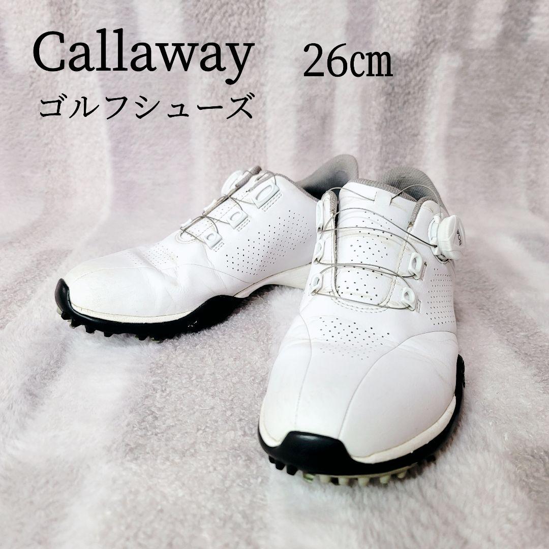 ✨人気✨Callaway ゴルフシューズ 26cm BOA ダイヤル式 スパイク