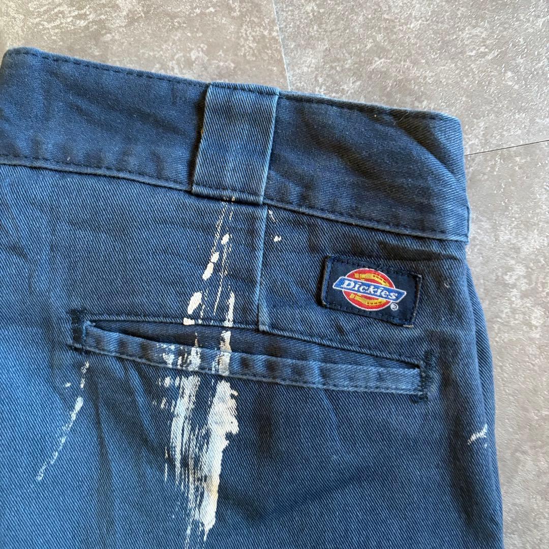 Dickies 874 ストレート ネイビー W32 L30 ワーク ペンキ