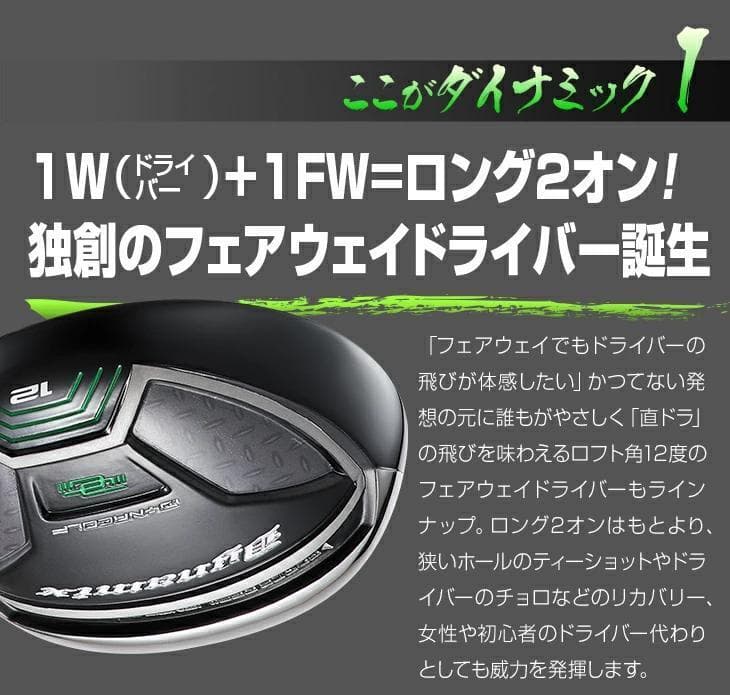 【新品】強反発　ダイナミクスＦＷ　1番　プレミア飛匠・極 シャフト仕様