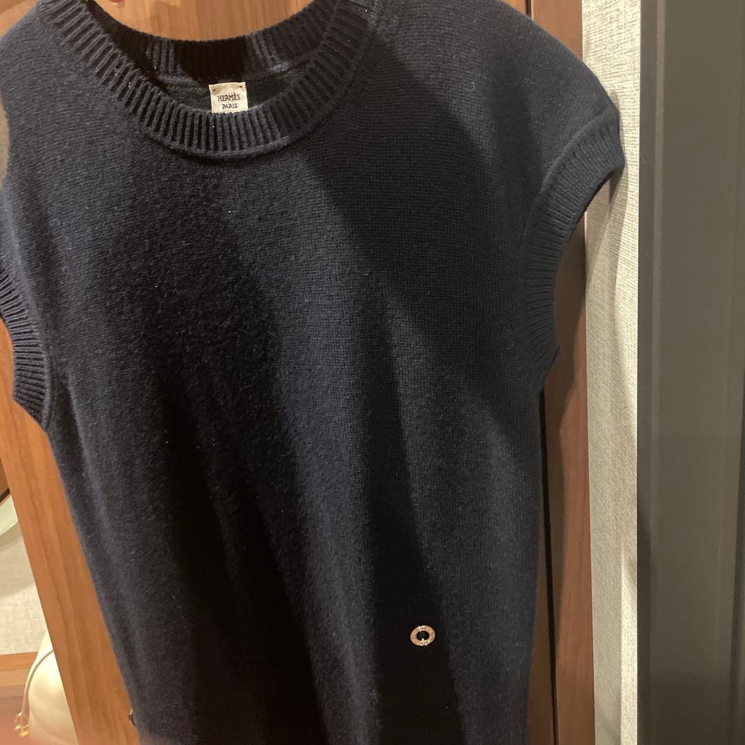 ポ*ポ様 HERMES ニットワンピース アシンメトリックヘム