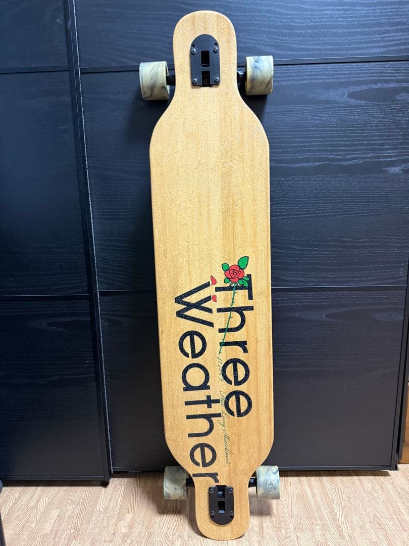 中古美品 Three Weather ロングスケートボード