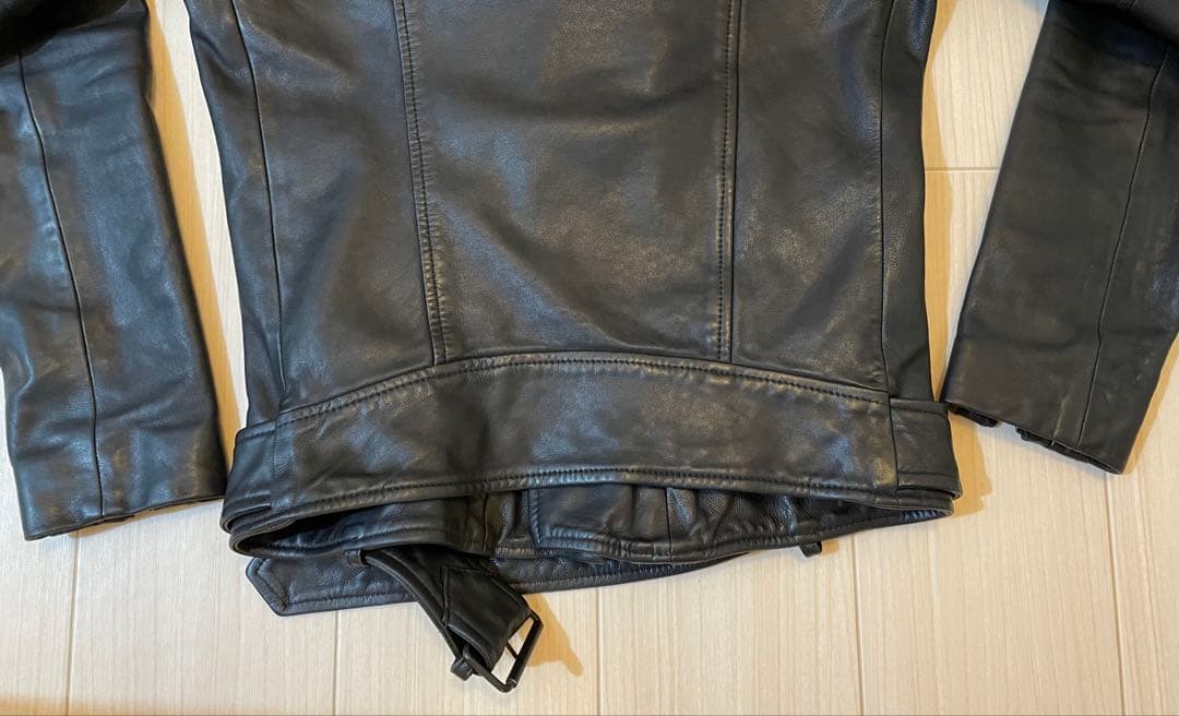 美品ALL SAINTS オールセインツ ラムレザー ライダースジャケット XS