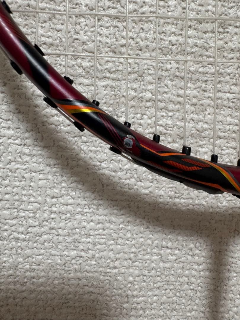 バドミントンラケット 3本セット 赤色