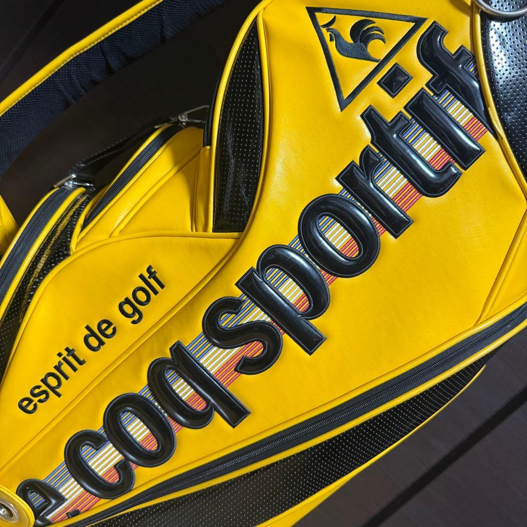 le coq sportif キャディバッグ ゴルフバッグ イエロー