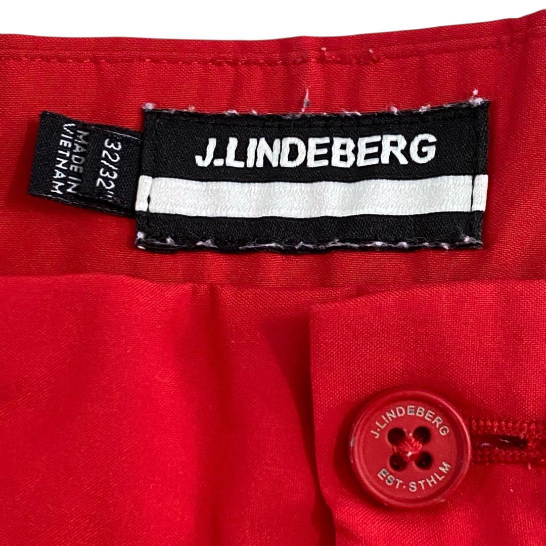 美品✨J.LINDEBERG ジェイリンドバーグ ゴルフパンツ　32/32レッド