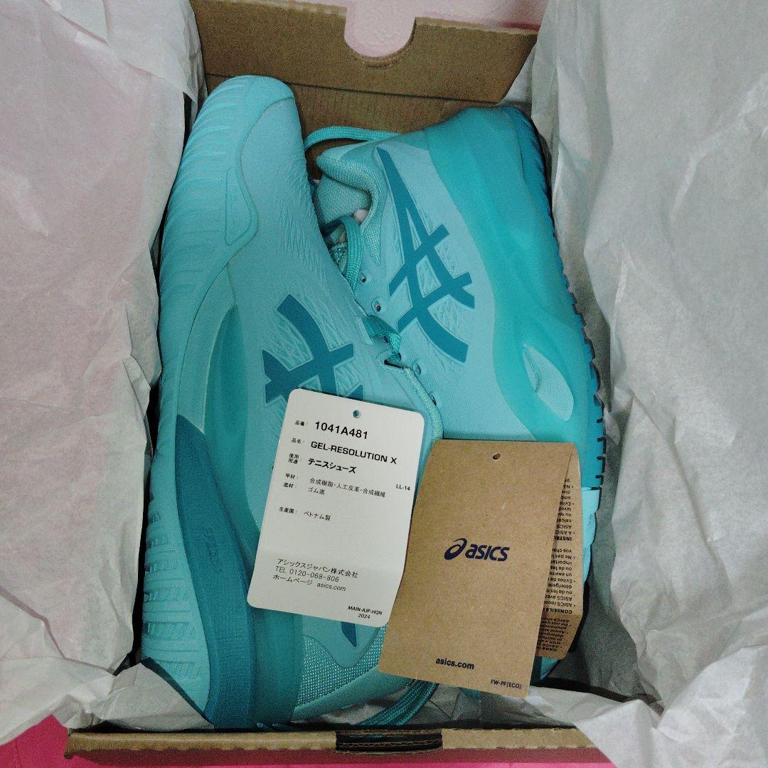 美品asics GEL-RESOLUTION X 25.5 2Eオールコート用