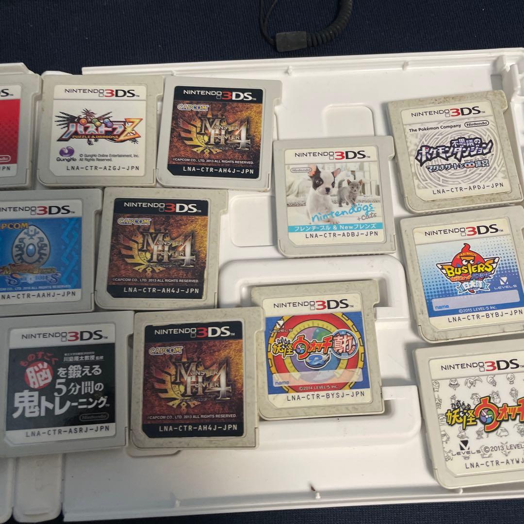 【3DS】本体＋ソフト23本 ポケモン モンハン パズドラ 妖怪ウォッチ FF