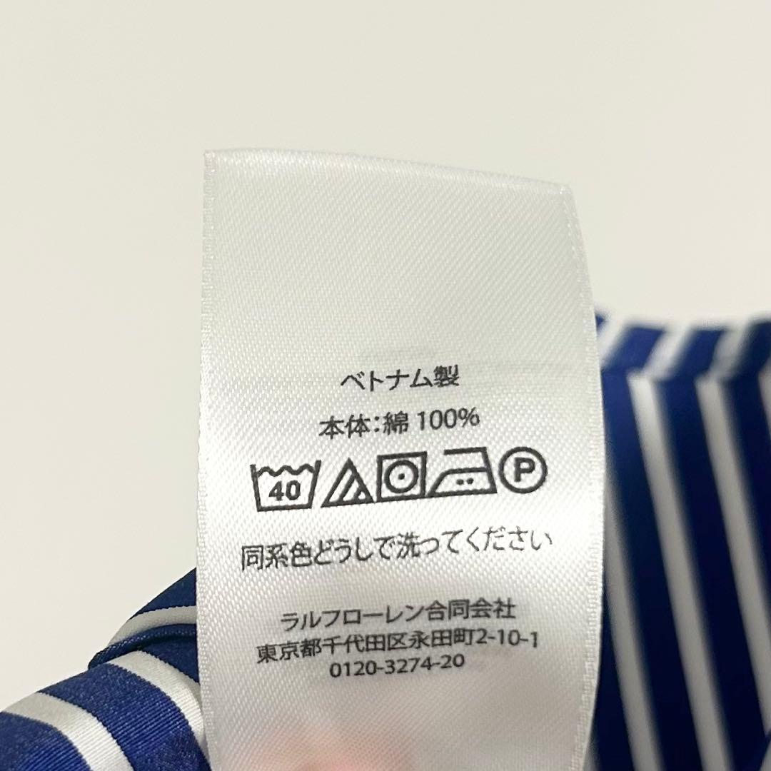 2024SS✨ラルフローレン　シャツワンピース　ストライプ柄　ポニー刺繍　4