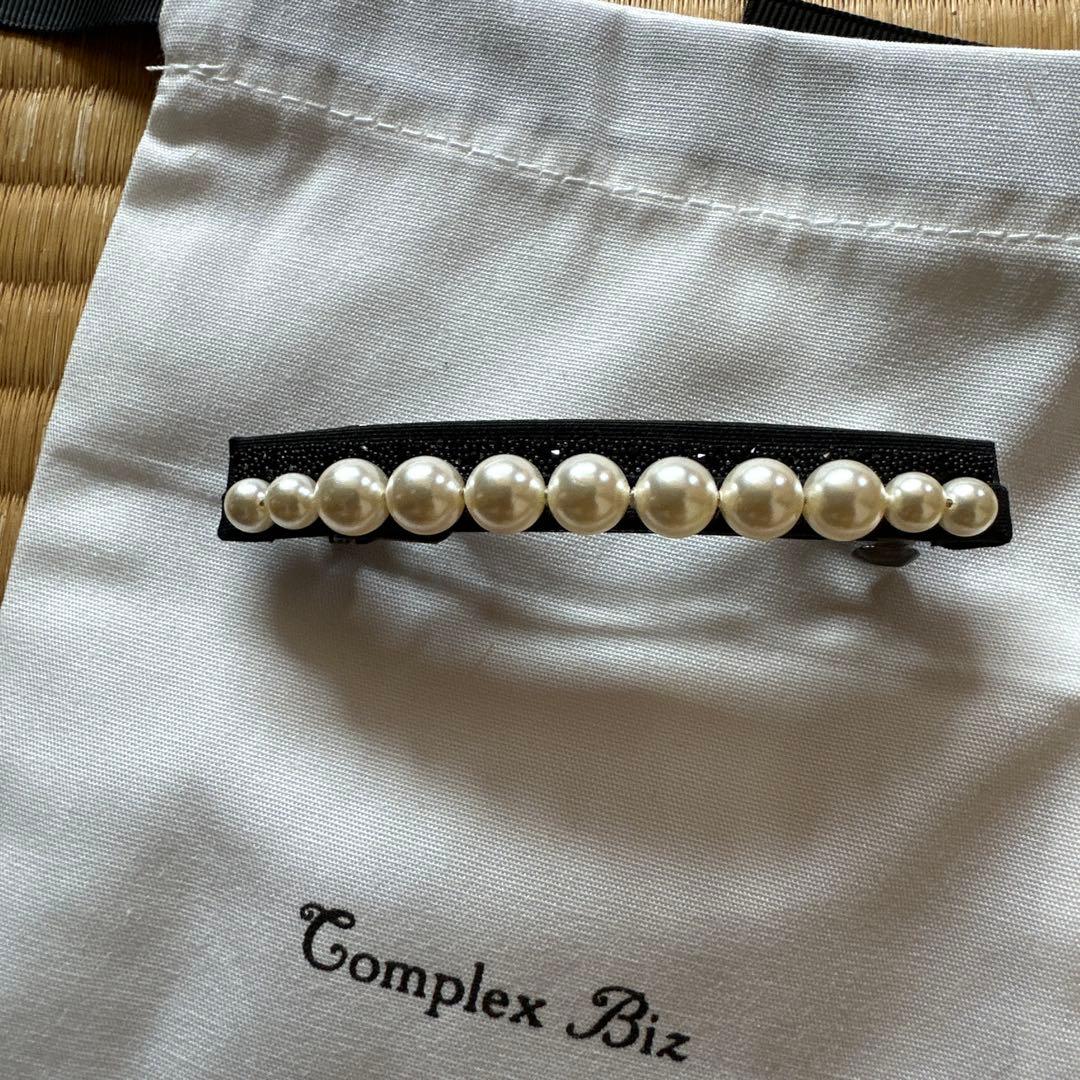 コンプレックスビズ　complex biz　バレッタ　パール
