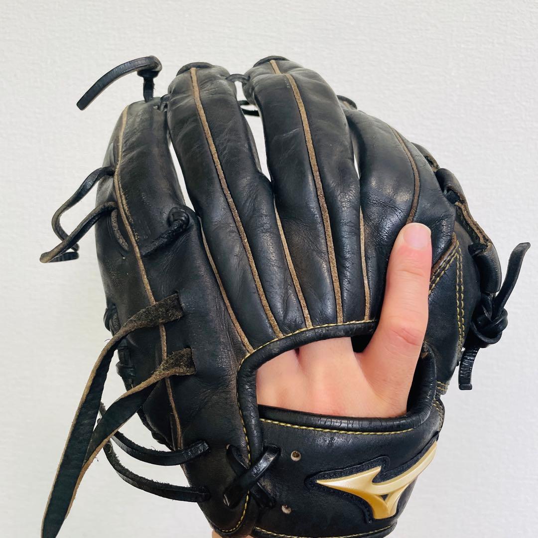 【MIZUNO】Global Elite 軟式グローブ 黒 内野手用　即戦力