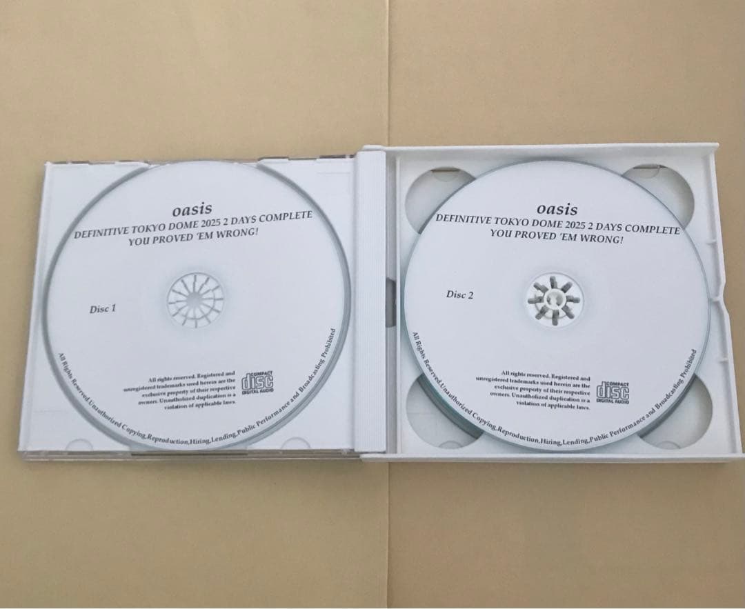 洋楽 oasis live DEFINITIVE TOKYO DOME 2025