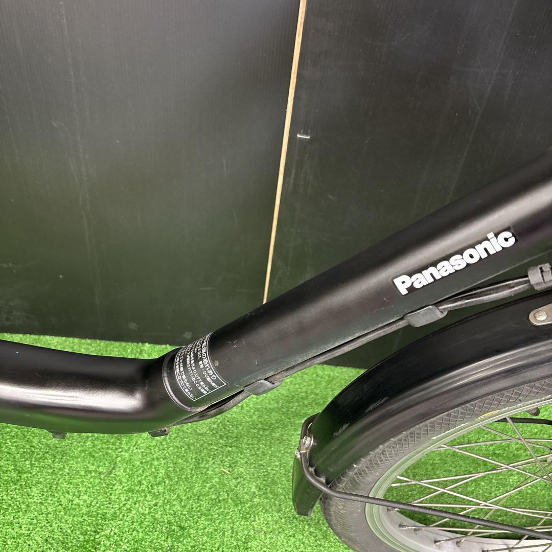 電動自転車 Panasonic Gyutto ブラック 3人乗り対応　72★