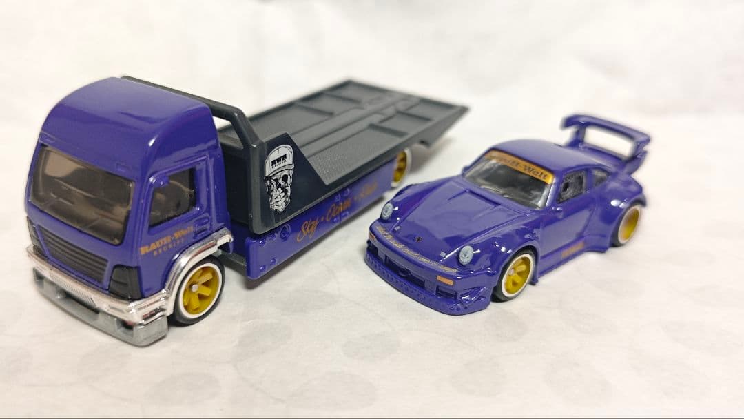 信*ト様 ホットウィール RWB ポルシェ 930 紫・白