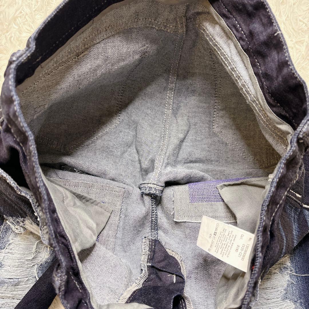 CIVARIZE スパンコール ダメージ加工 スキニー デニムパンツ Y2K
