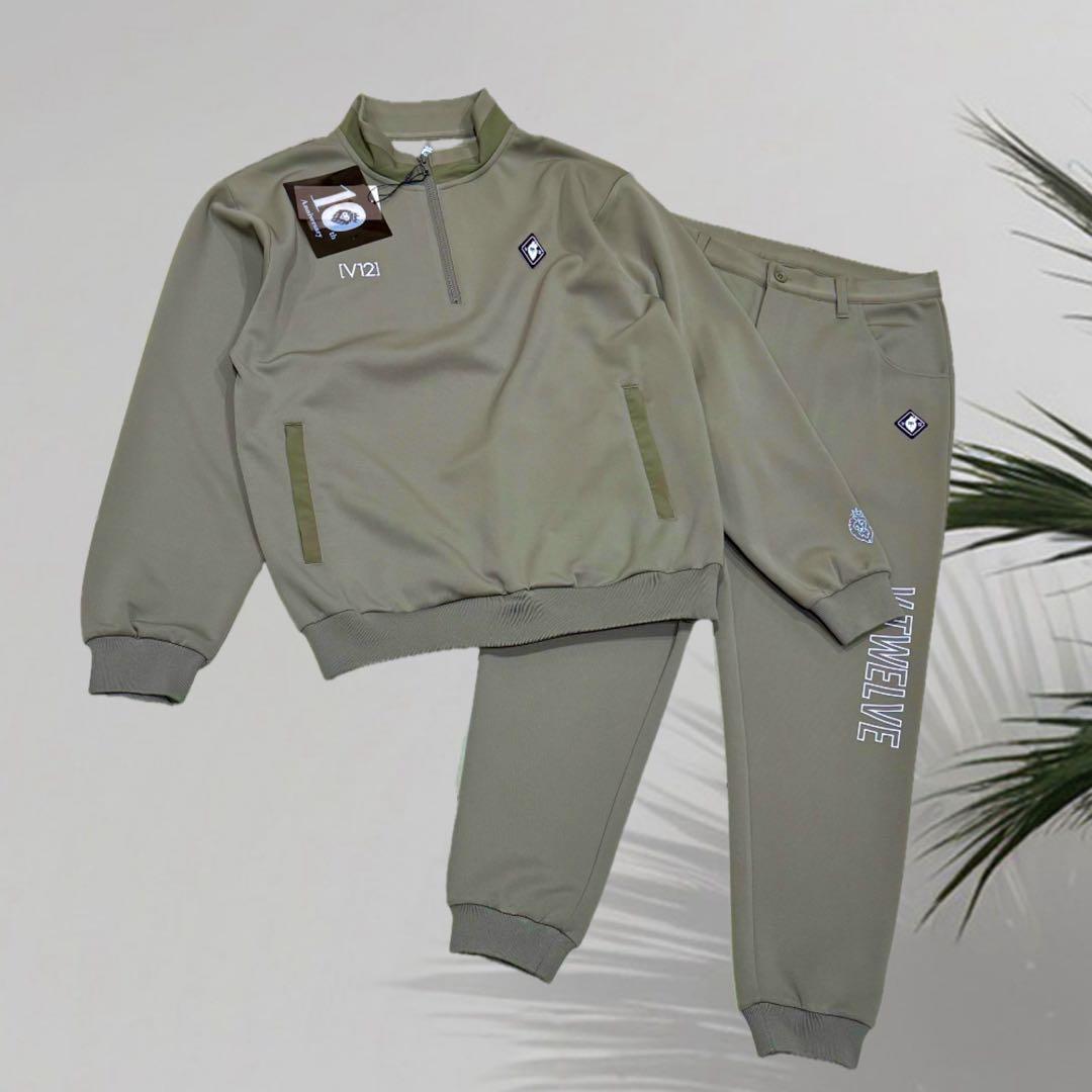 【新品】V12 LEON ゴルフ メンズ セットアップ　ネイビー　XL