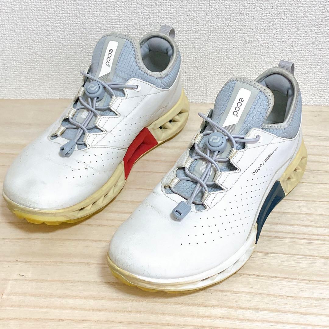 ECCO BIOM C4 ゴアテックス ゴルフシューズ ホワイト 26cm
