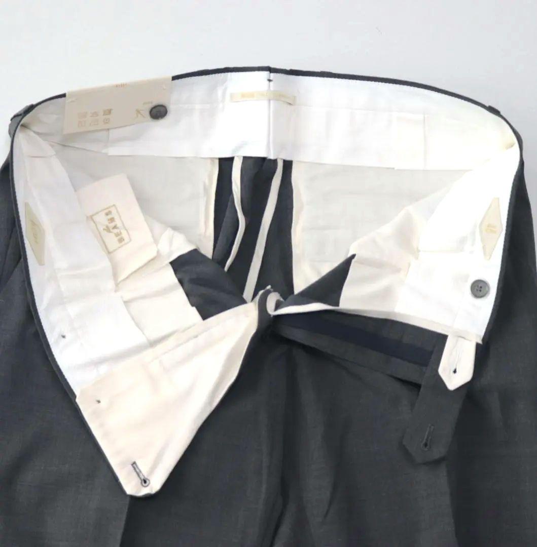 新品【ブリリア 1949】ビームス別注 ノープリーツ スラックスパンツ 48