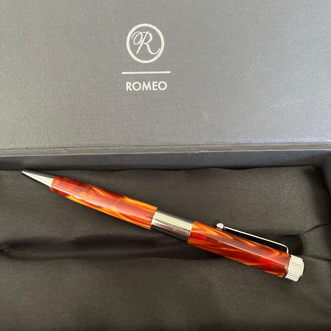 N*a様 伊東屋　Romeo No.3、イタリアンアンバー　細軸　購入保証書付き