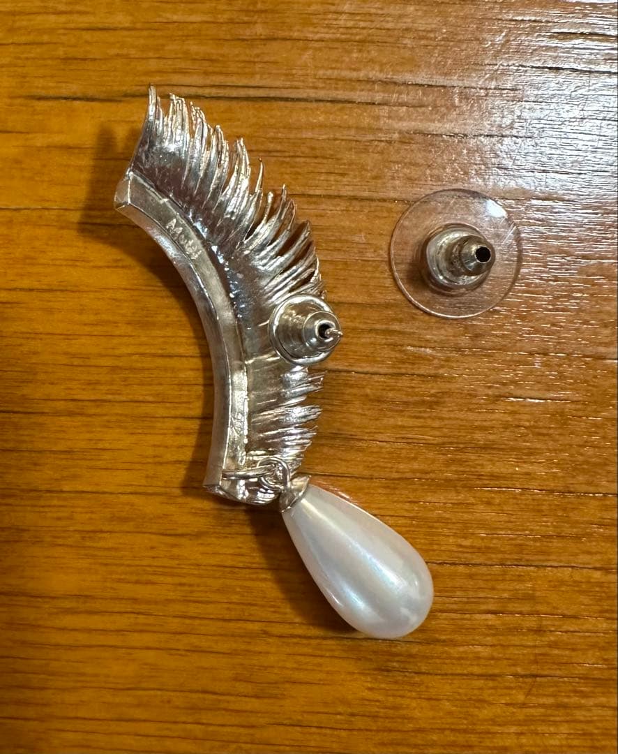 新品 Mirit ピアス single eyelash pearl ミリット
