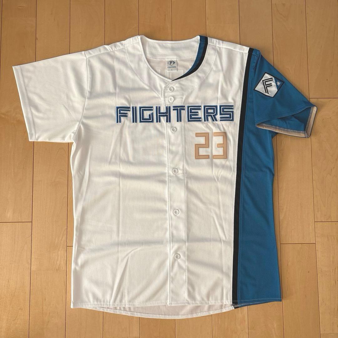 【美品】24時間以内発送★ファイターズ 伏見寅威選手 Lサイズユニフォーム