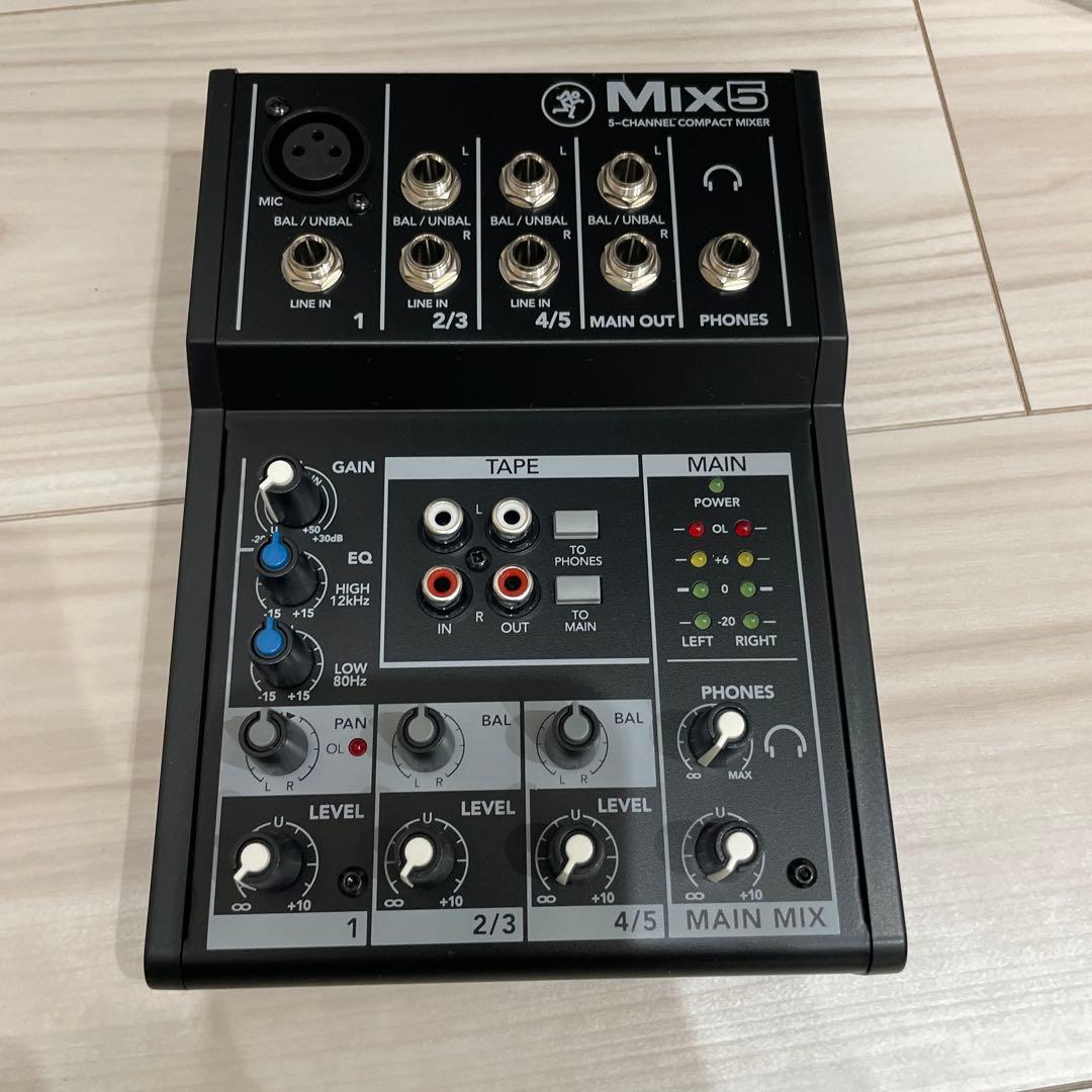 【新品】Mackie Mix5 コンパクトアナログミキサー