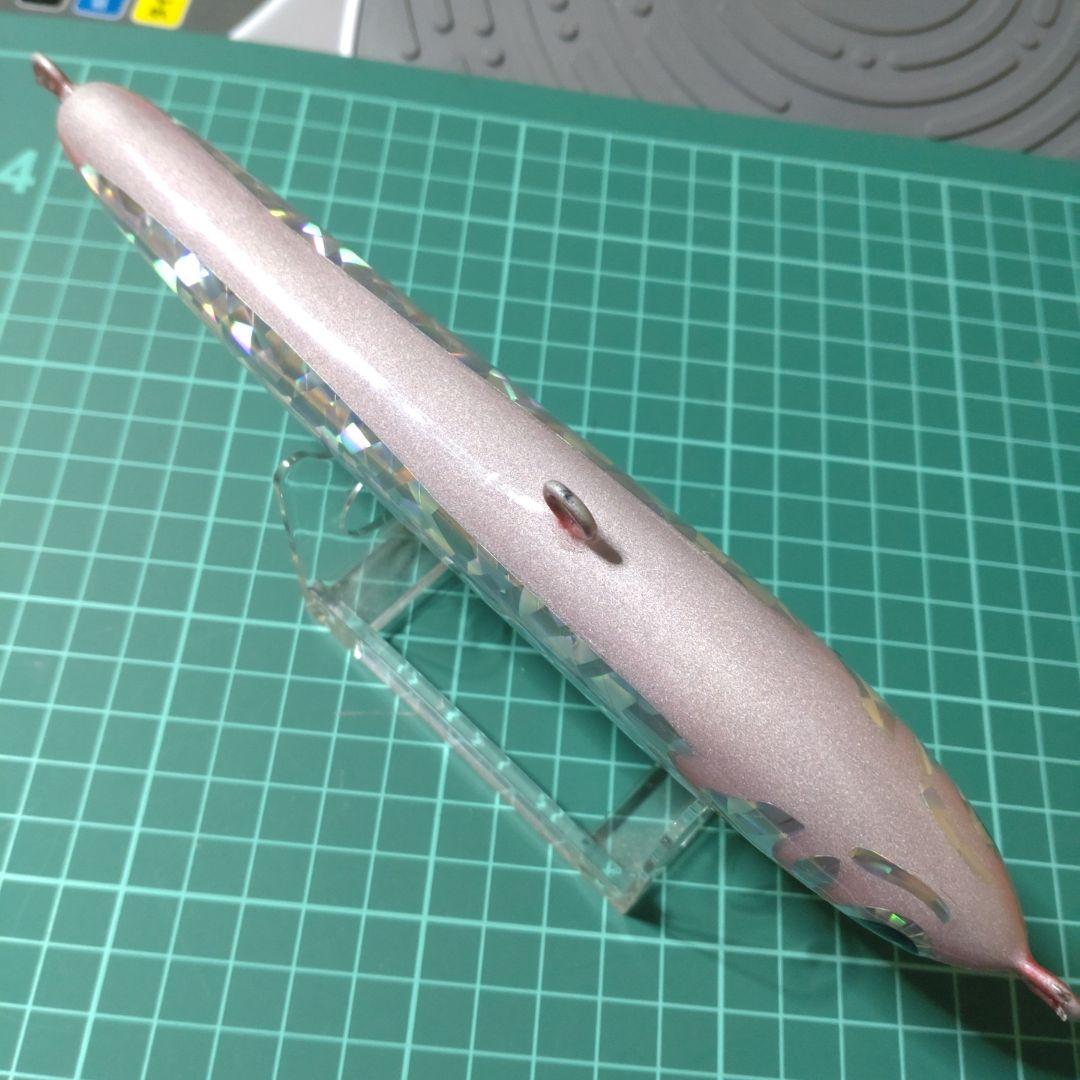 将栄丸　スライドダイバー190F ハンドメイドウッドルアー　ダイビングペンシル