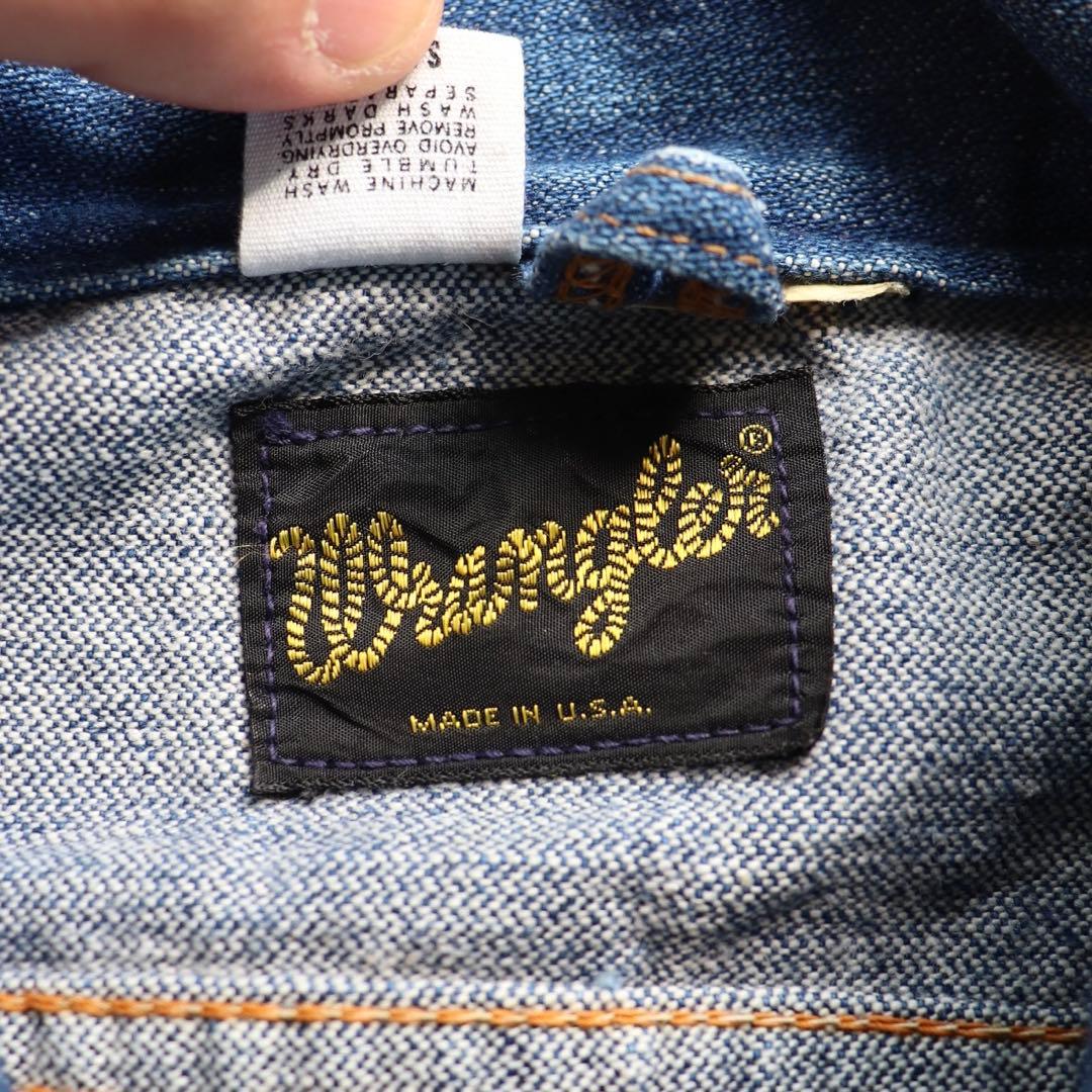 70s 124mj USA製 Wrangler ラングラー デニムジャケット