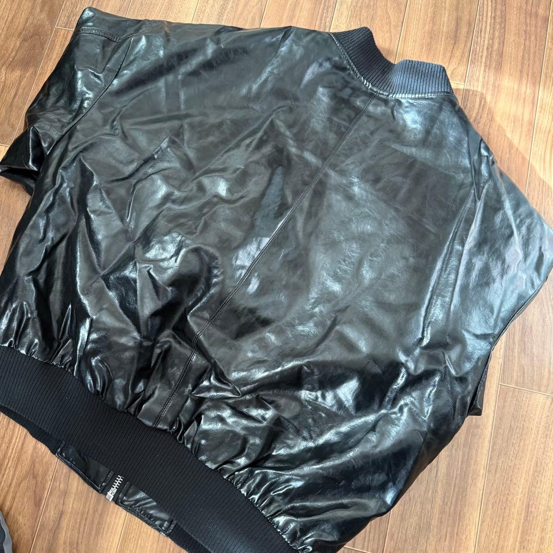 ZARA フェイクレザー ボンバージャケット MA-1