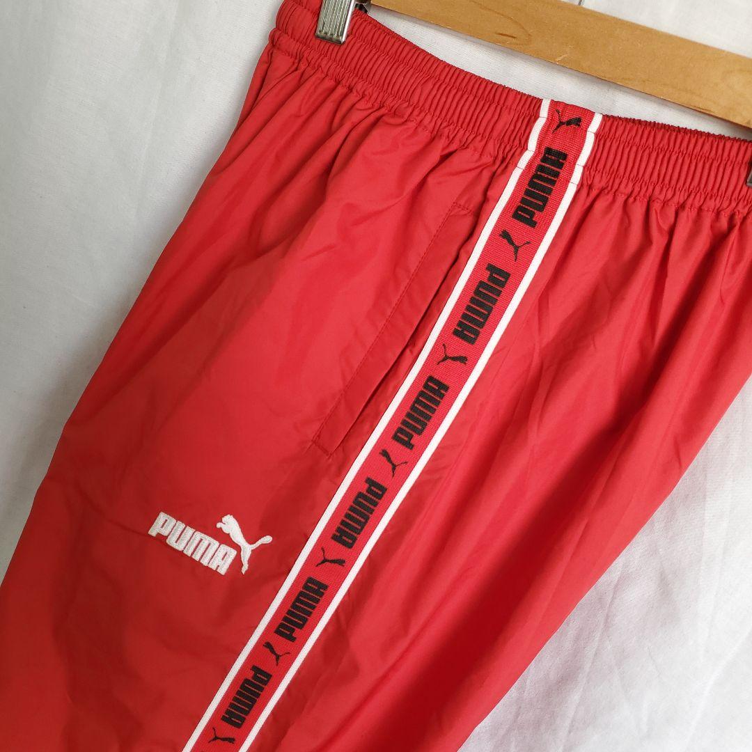 90s/PUMA ビンテージテープロゴ ラインパンツ トラックパンツ ナイロン