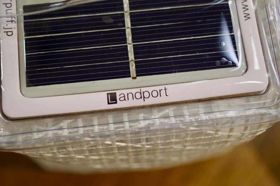 Landport solar puff ウォームライト（4個セット）