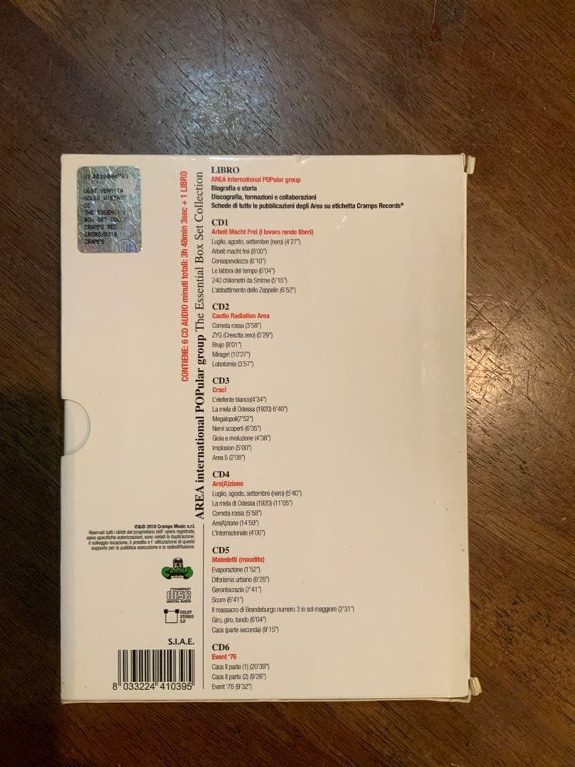 アレア★The Essential Box Set Collection 6CD