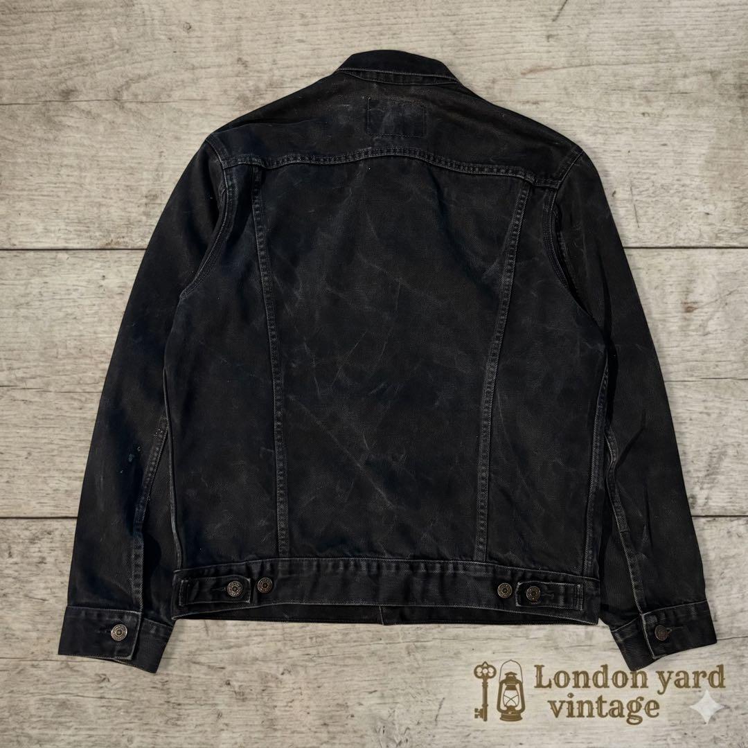 【墨黒フェード】Levi’s 70503ブラックデニムM 実寸L寄り#720