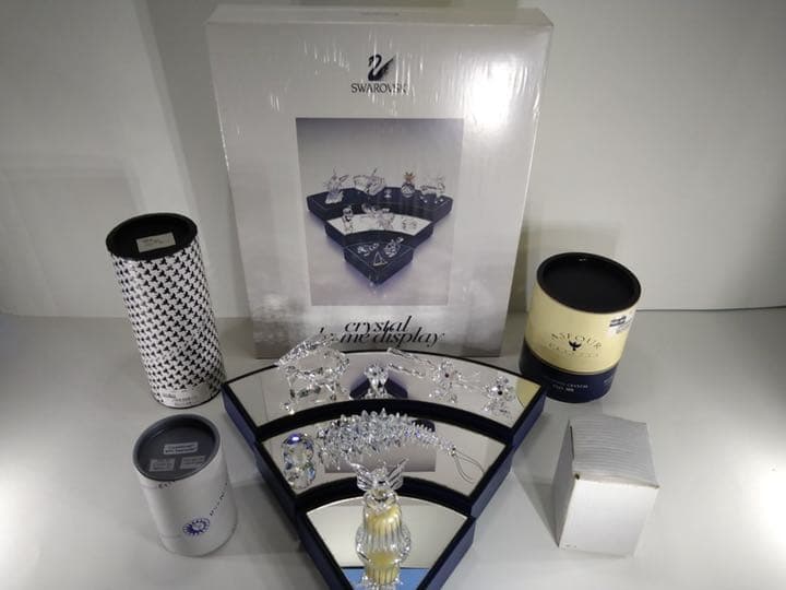 クリスタル　5点セット　インテリア　置物（未使用保管品・各箱付き）