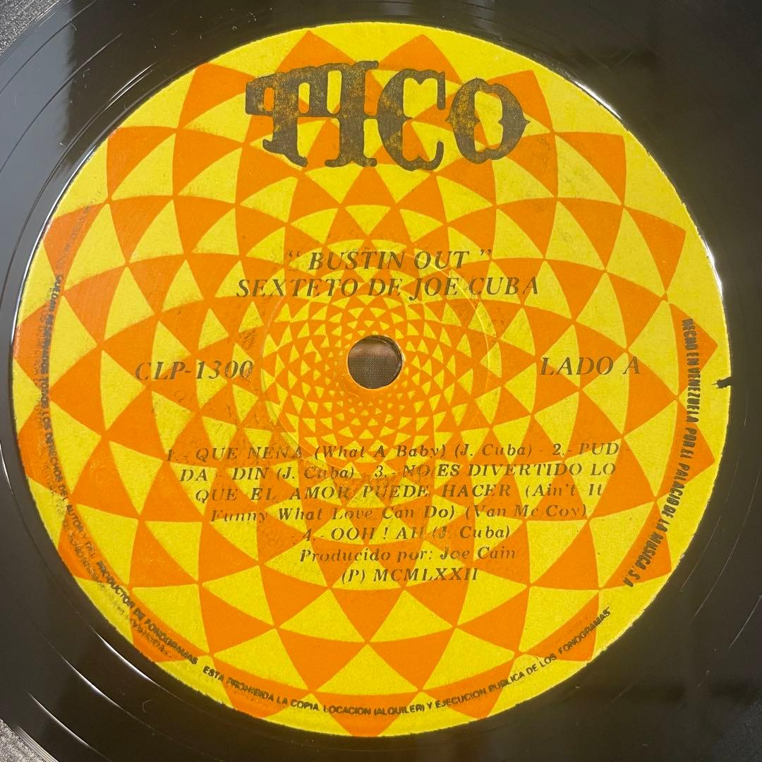 ヴェネズエラ盤　the joe cuba sextet bustin out