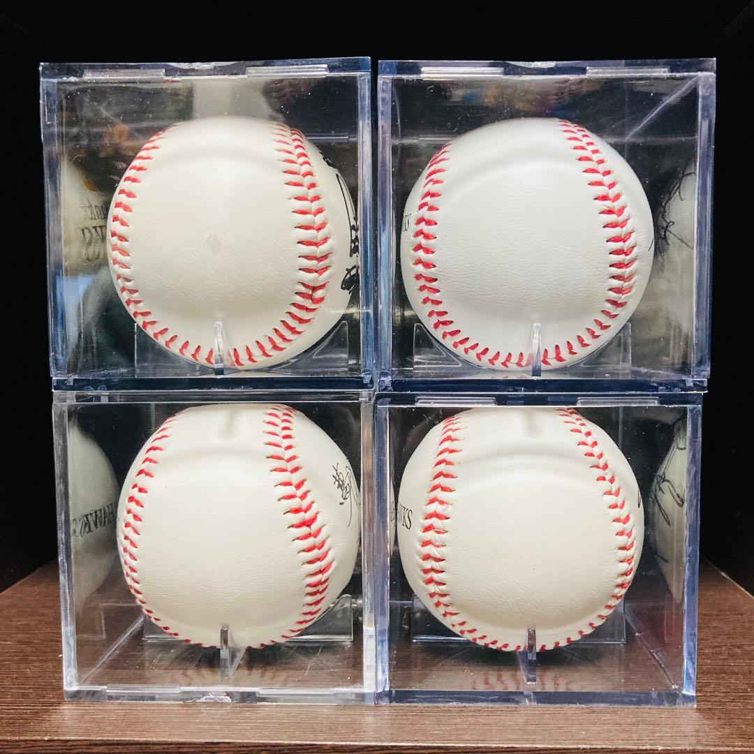 SoftBank HAWKS ソフトバンクホークス 歴代監督サインボール 4個