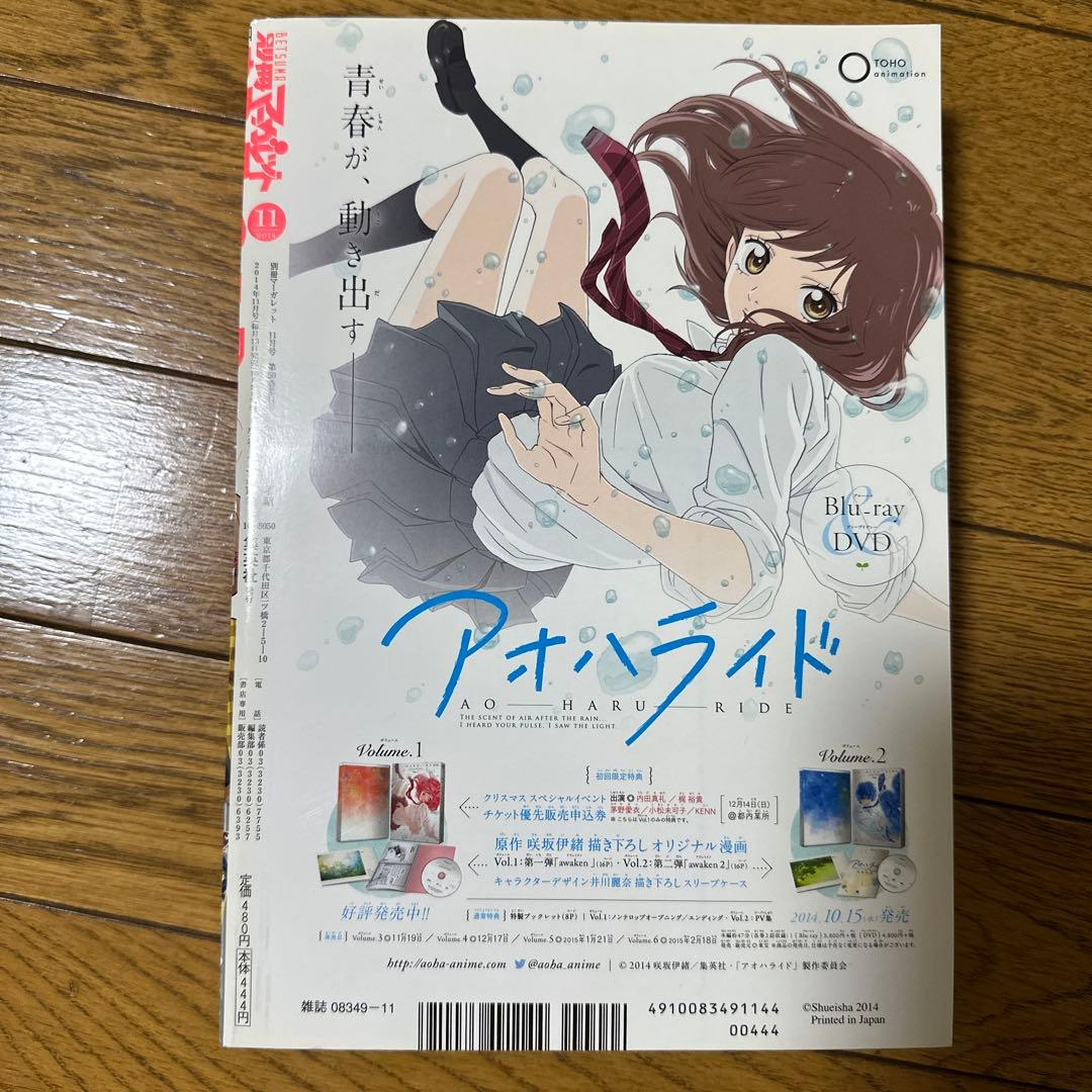 2014版 11月号 別冊マーガレット 虹色デイズ 別マ 少女マンガ コミック