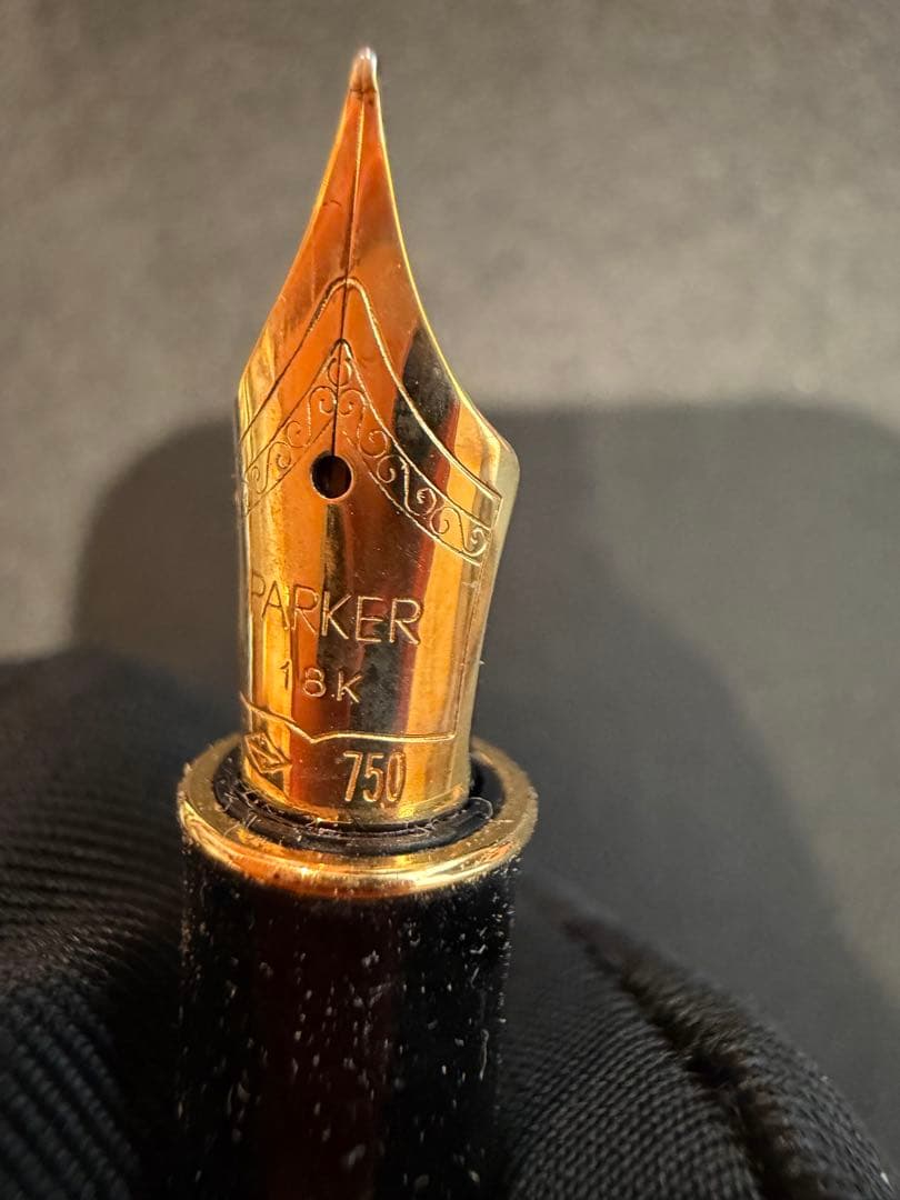Parker 万年筆 スターリング　925 銀無垢　K18-750 750