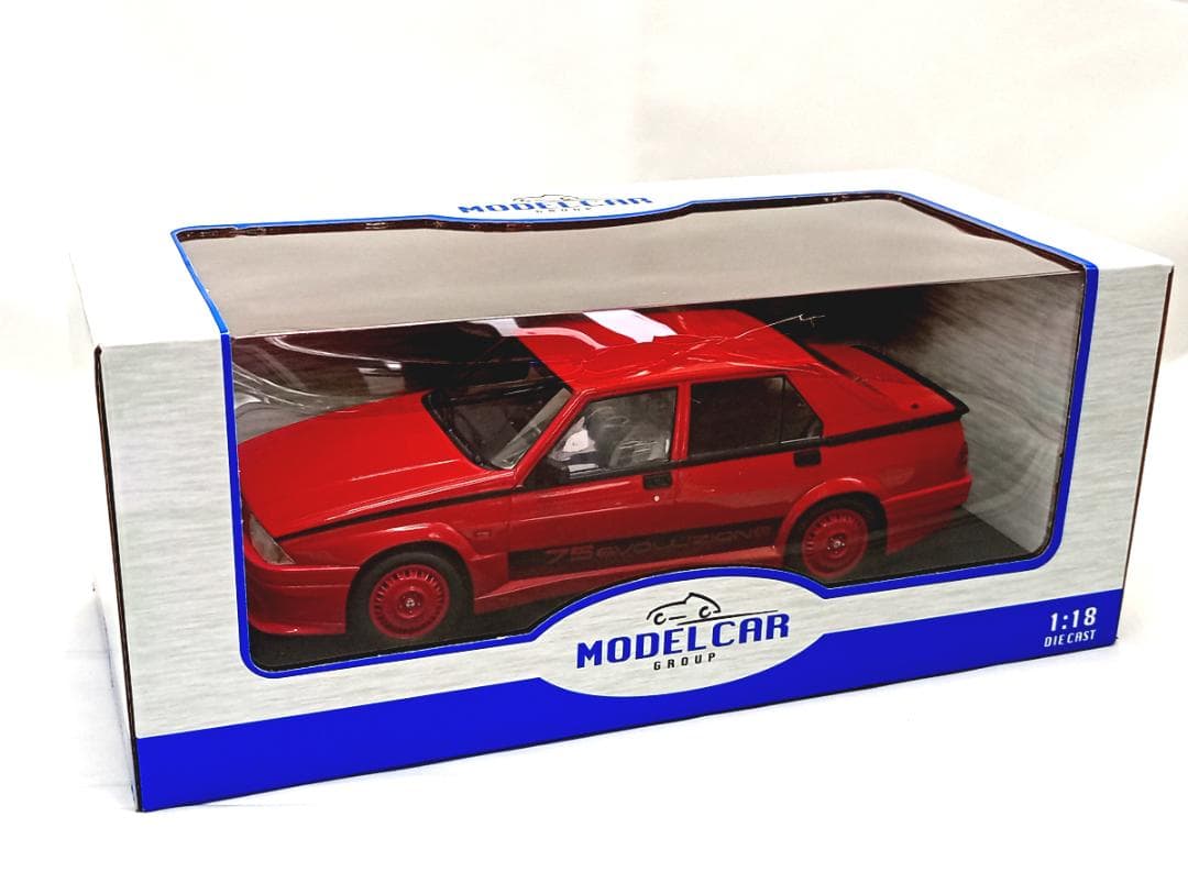 MCG 1/18 アルファロメオ75 ターボ エボルツィオーネ 1987 レッド
