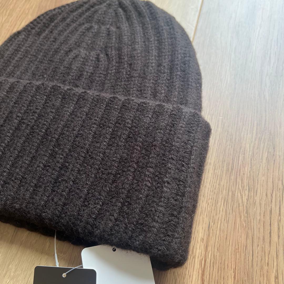 L'Appartement ニットキャップ　ブラウン　タグ付き新品