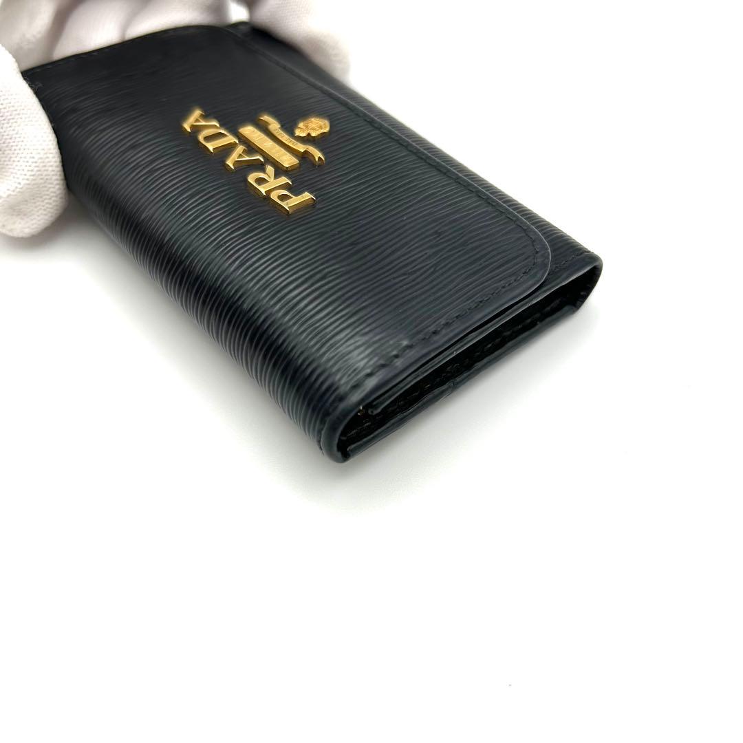 プラダ PRADA 6連キーケース ブラック 黒 サフィアーノ レザー