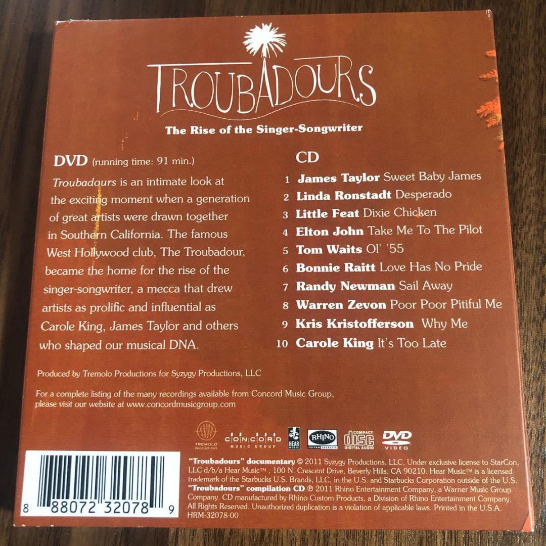 CD+DVD！CAROLE KING＆J.TAYLOR！TROUBADOURS