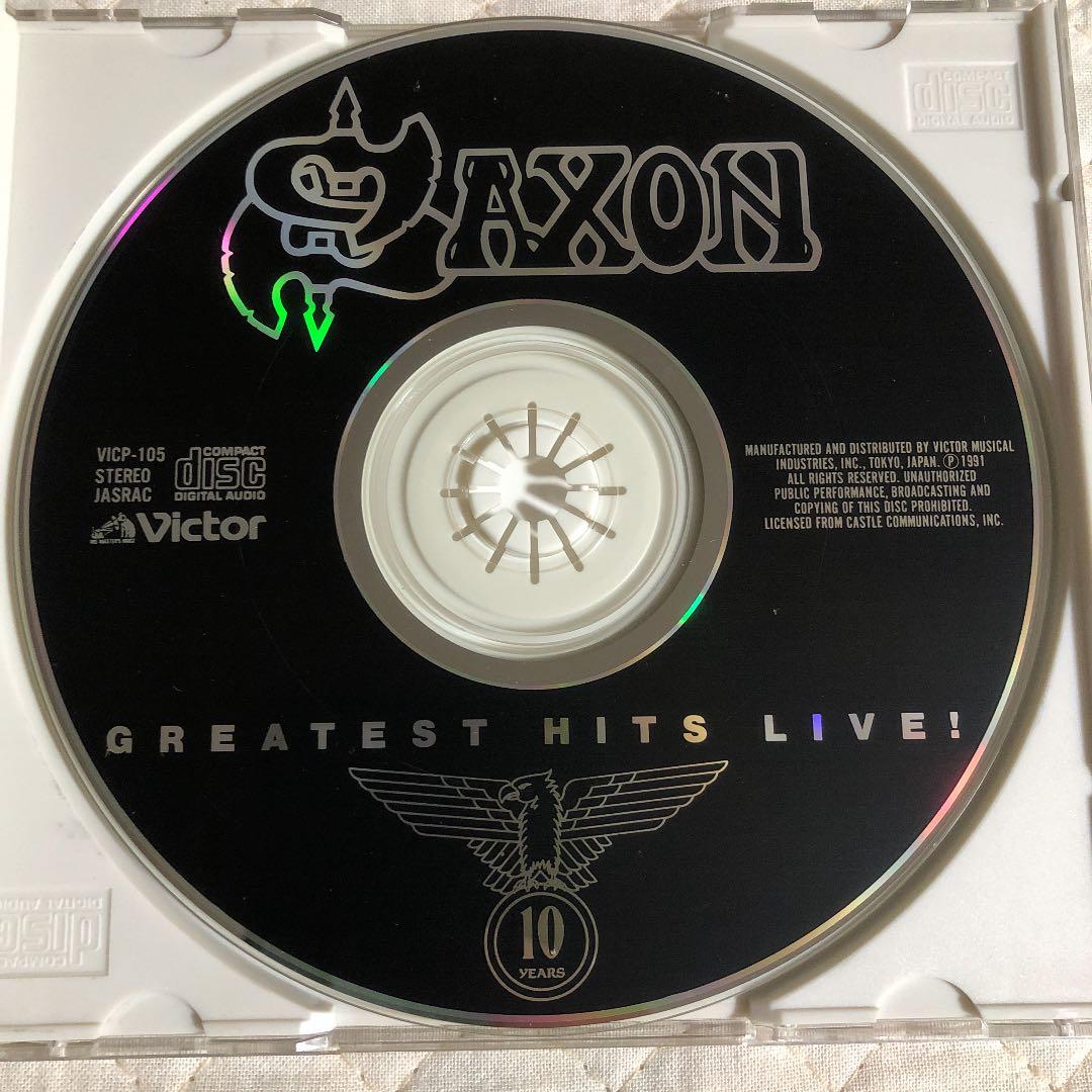 帯付き！SAXON/ GREATEST HITS LIVE！