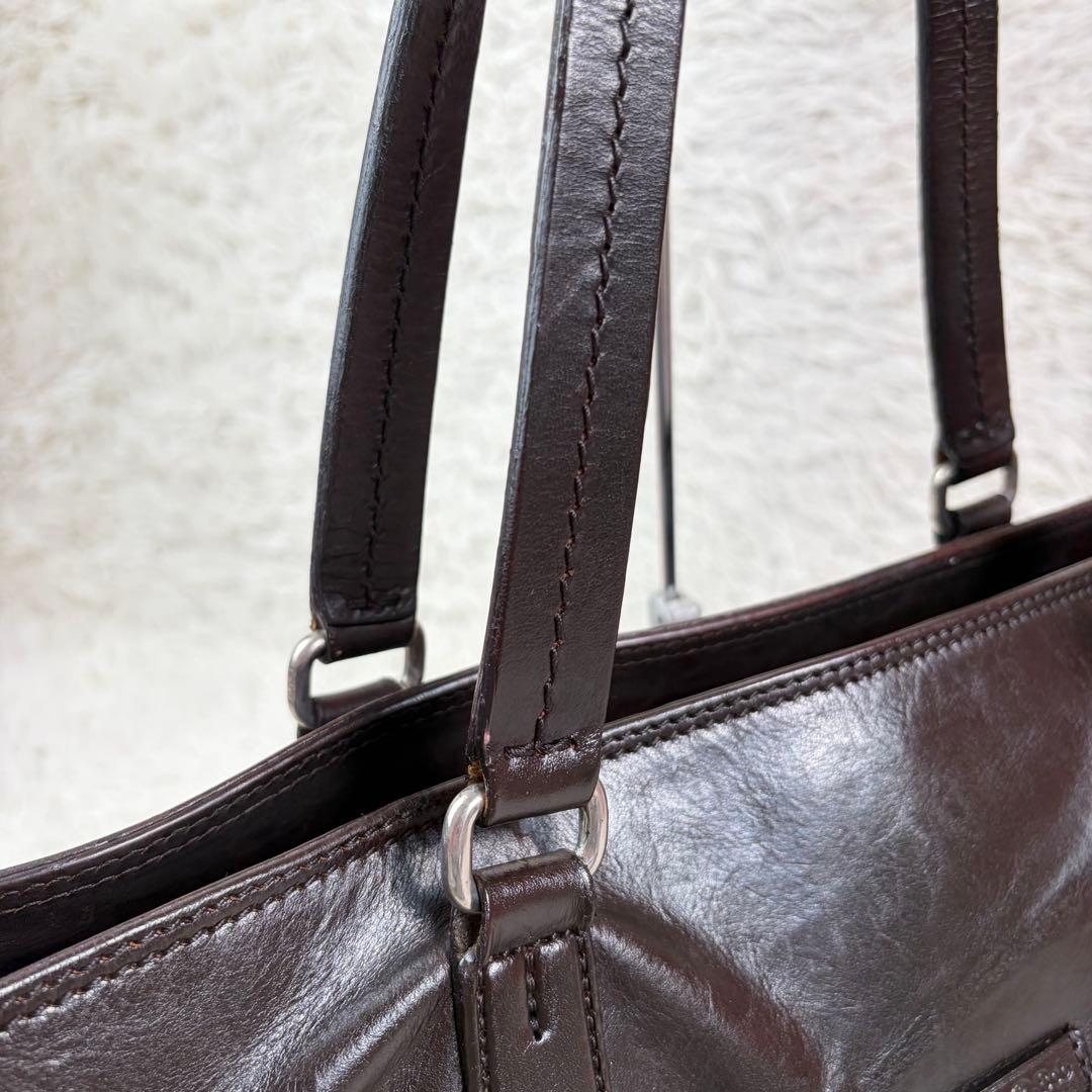 美品✨Daniel&Bob トートバッグ 肩掛け LEVIN RODI 濃茶