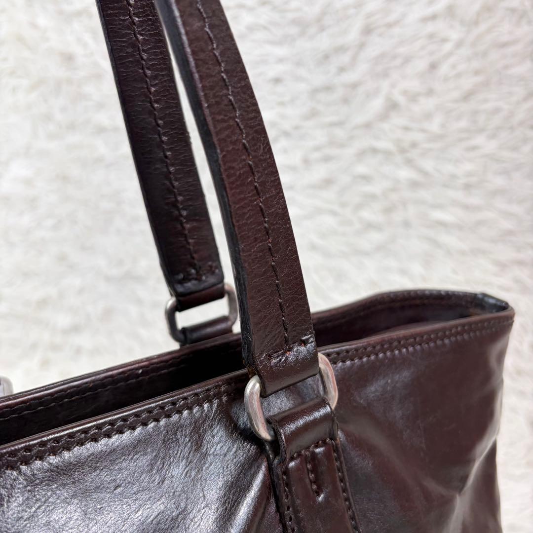 美品✨Daniel&Bob トートバッグ 肩掛け LEVIN RODI 濃茶