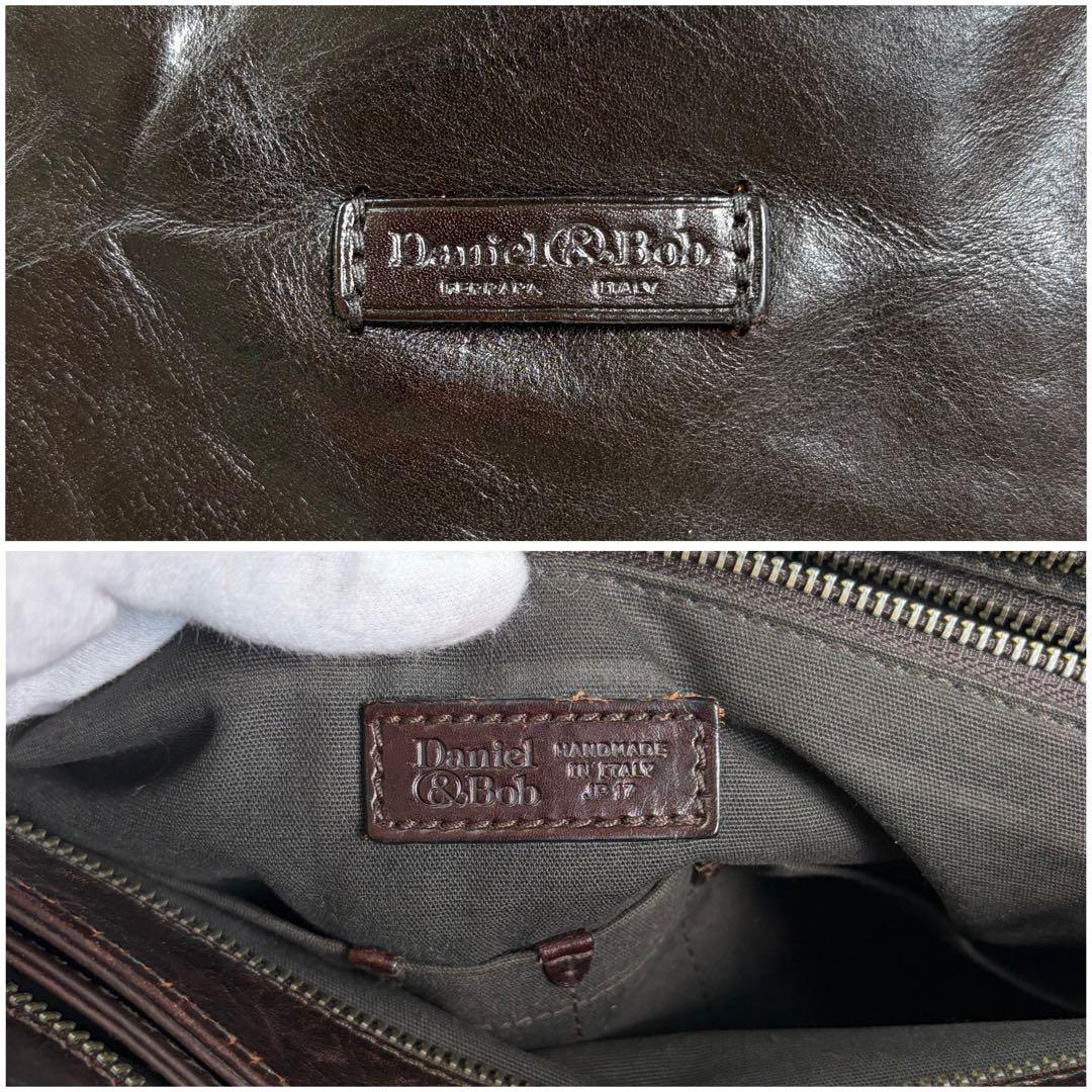 美品✨Daniel&Bob トートバッグ 肩掛け LEVIN RODI 濃茶