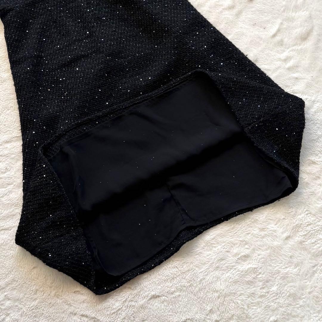 Leja レジャ 花柄レースカラースパンコール刺繍Aラインフレアドレスワンピース
