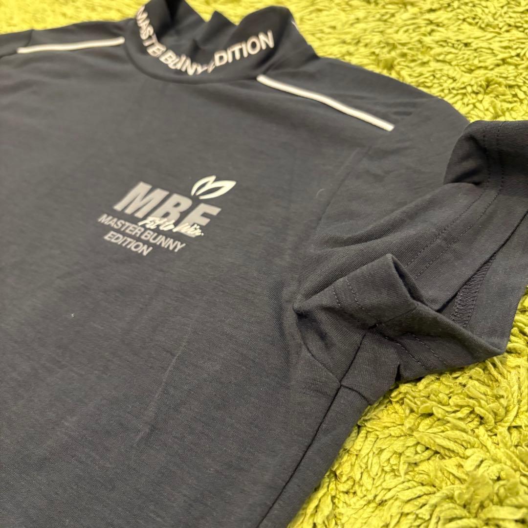 マスターバニーエディション 半袖モックネックシャツ tシャツ グレー系 S〜M