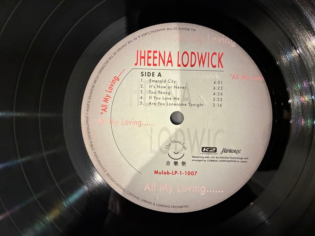 JHEENA LODWICK / ALL MY LOVING LPレコード