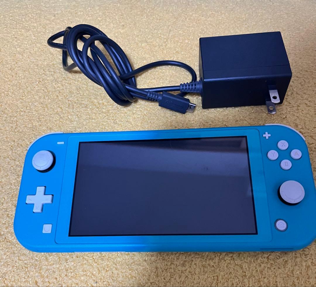 Nintendo Switch Lite 青 充電器付き　ジャンク品