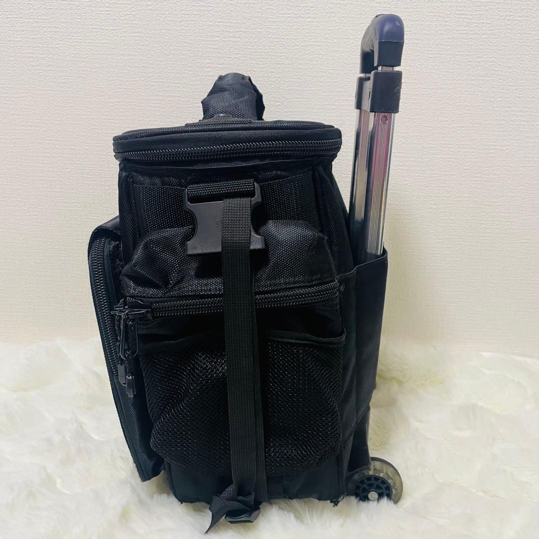 UDGレコードバッグ キャリーカート内蔵 Black インナーOrenge